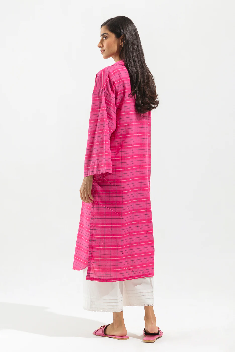 BASIC YARN DYED SHIRT (PRET) - Image 3