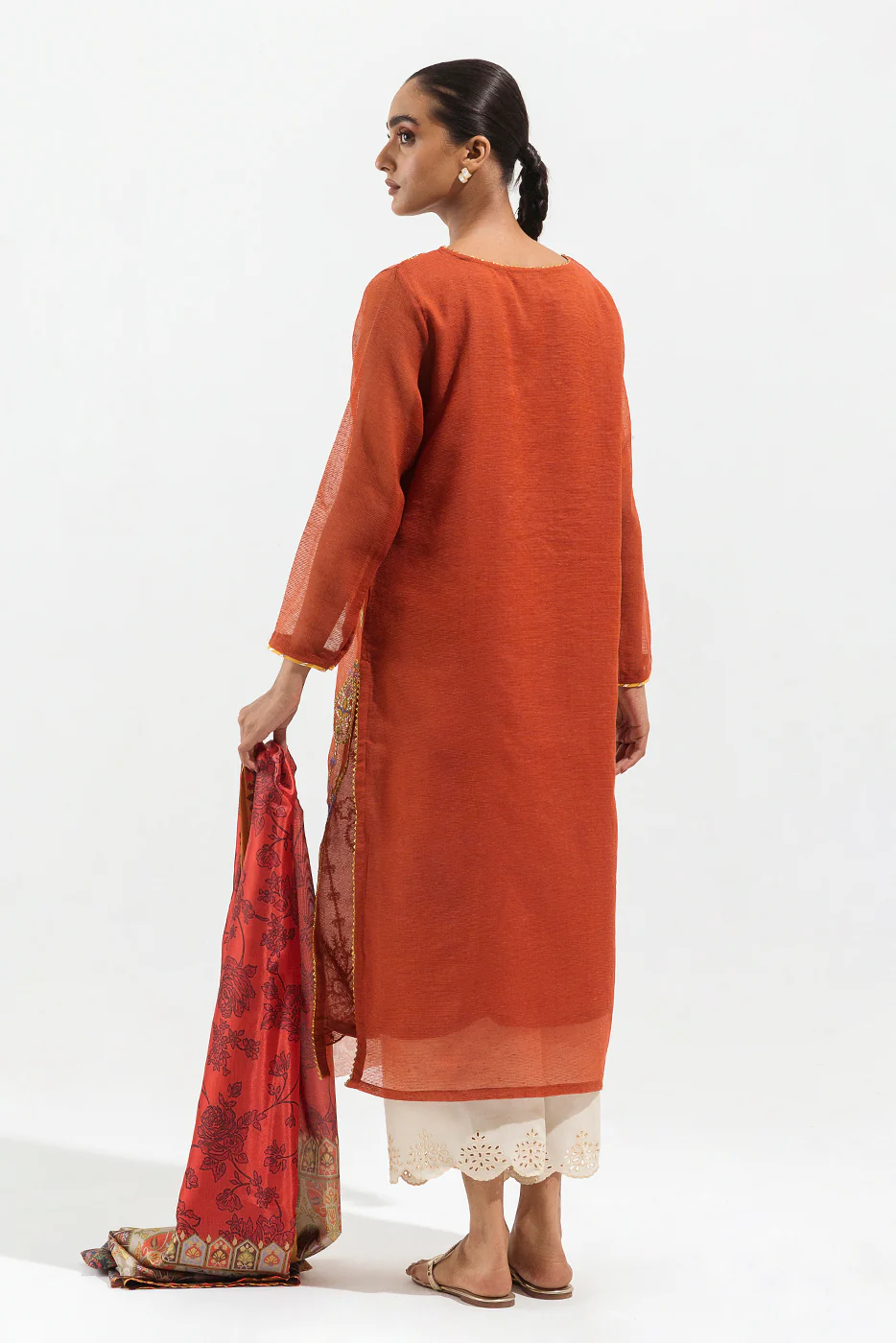 2 PIECE EMBROIDERED MULTI NEPS SUIT (LUXURY PRET) - Image 3