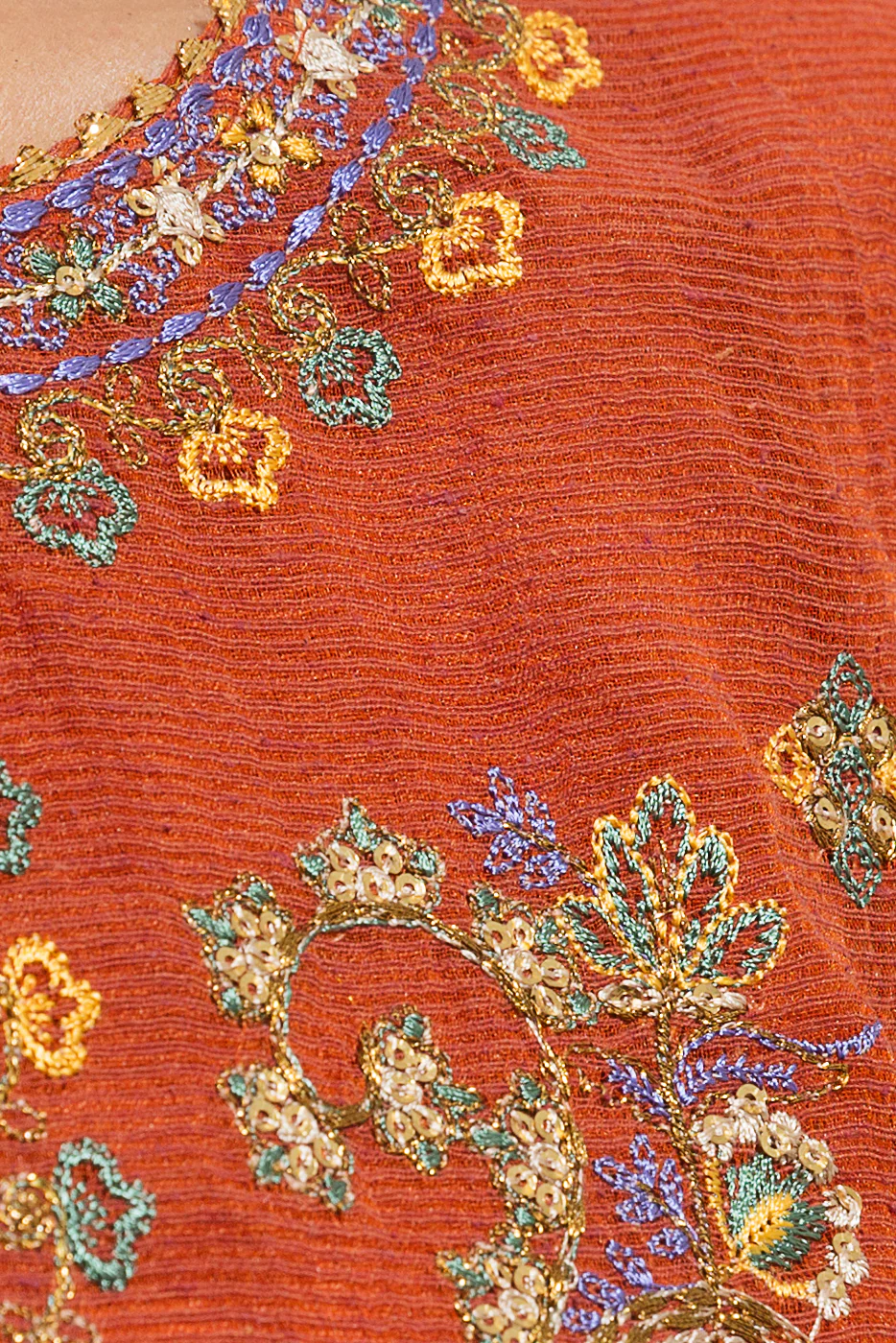 2 PIECE EMBROIDERED MULTI NEPS SUIT (LUXURY PRET) - Image 4