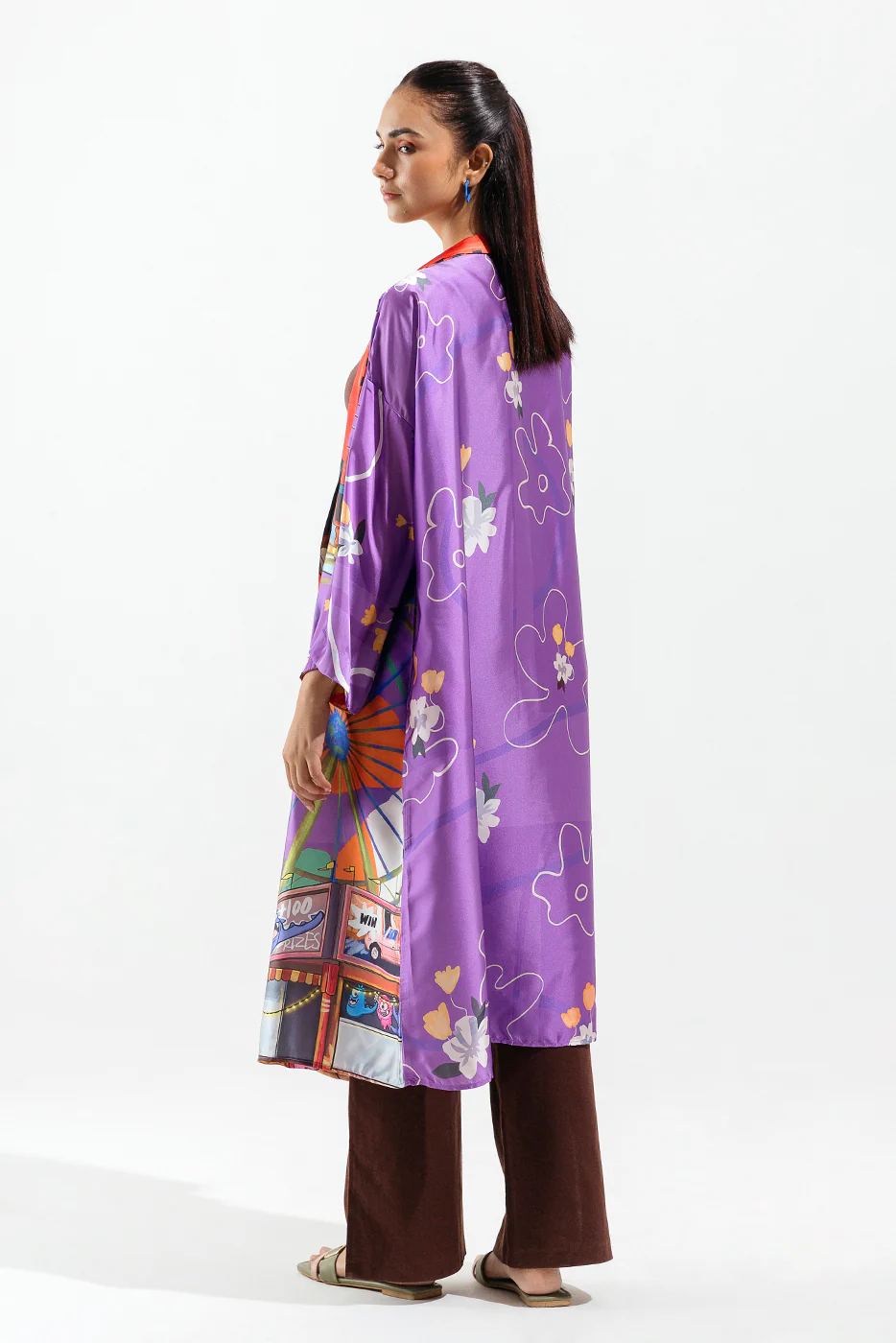 PRINTED SILK KIMONO - Image 3