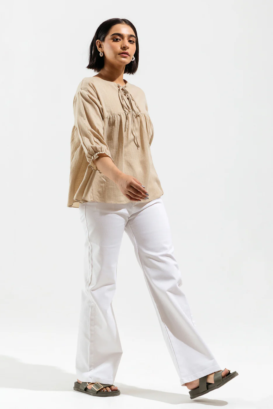 LIGHT PINK TEXTURED TOP - Image 4