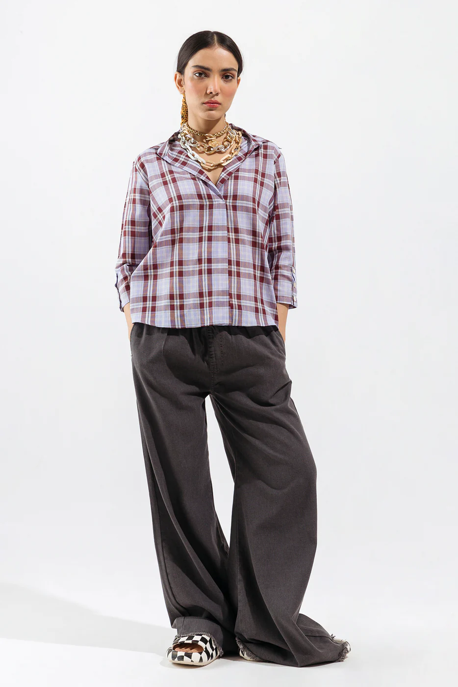 MULTI CHECKERED TOP - Image 2