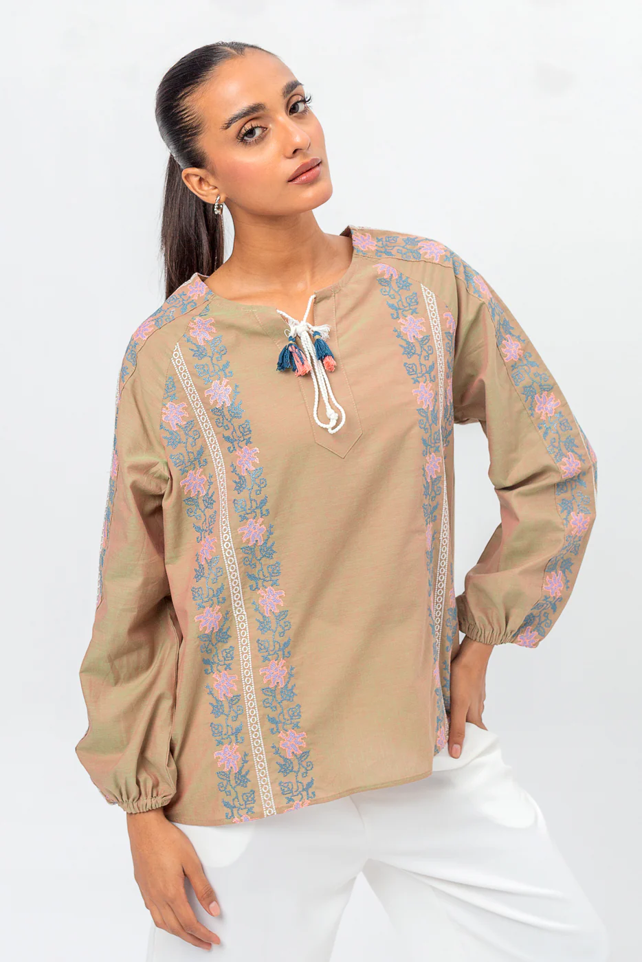 CHAMBRAY TOP (PRET) - Image 3