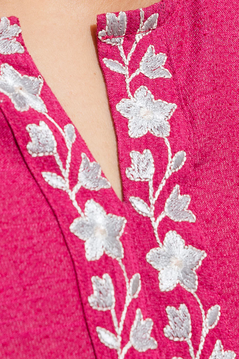 EMBROIDERED TEXTURED SHIRT (PRET) - Image 4
