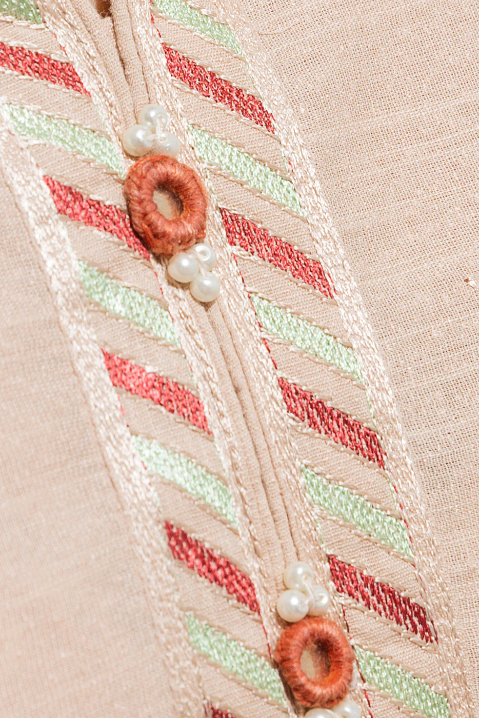 EMBROIDERED TEXTURED SHIRT (PRET) - Image 3
