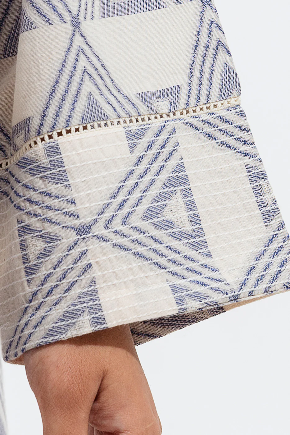 EMBROIDERED JACQUARD SHIRT (PRET) - Image 4