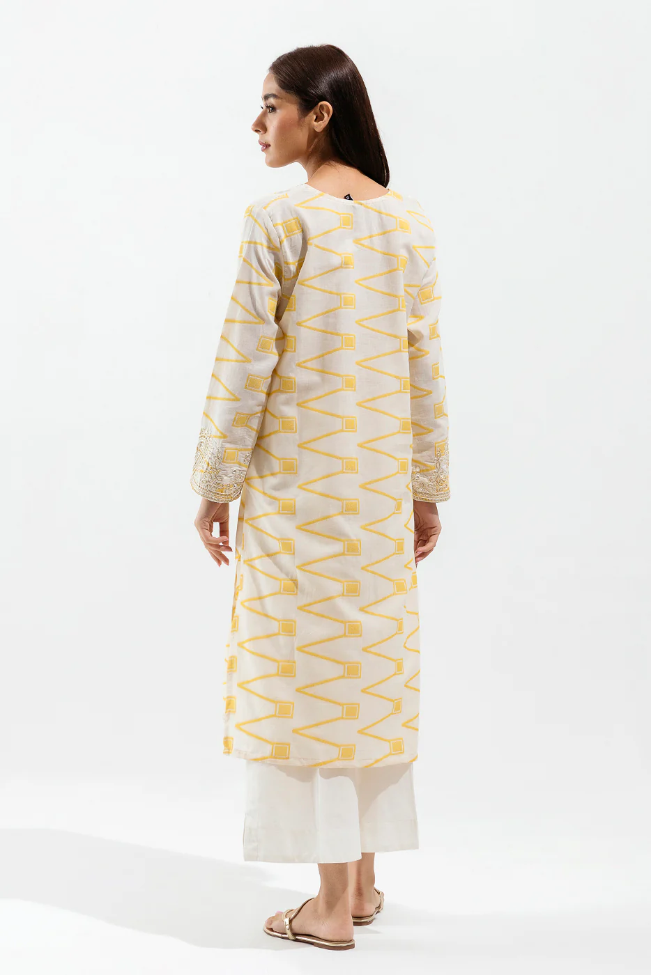 EMBROIDERED JACQUARD SHIRT (PRET) - Image 2