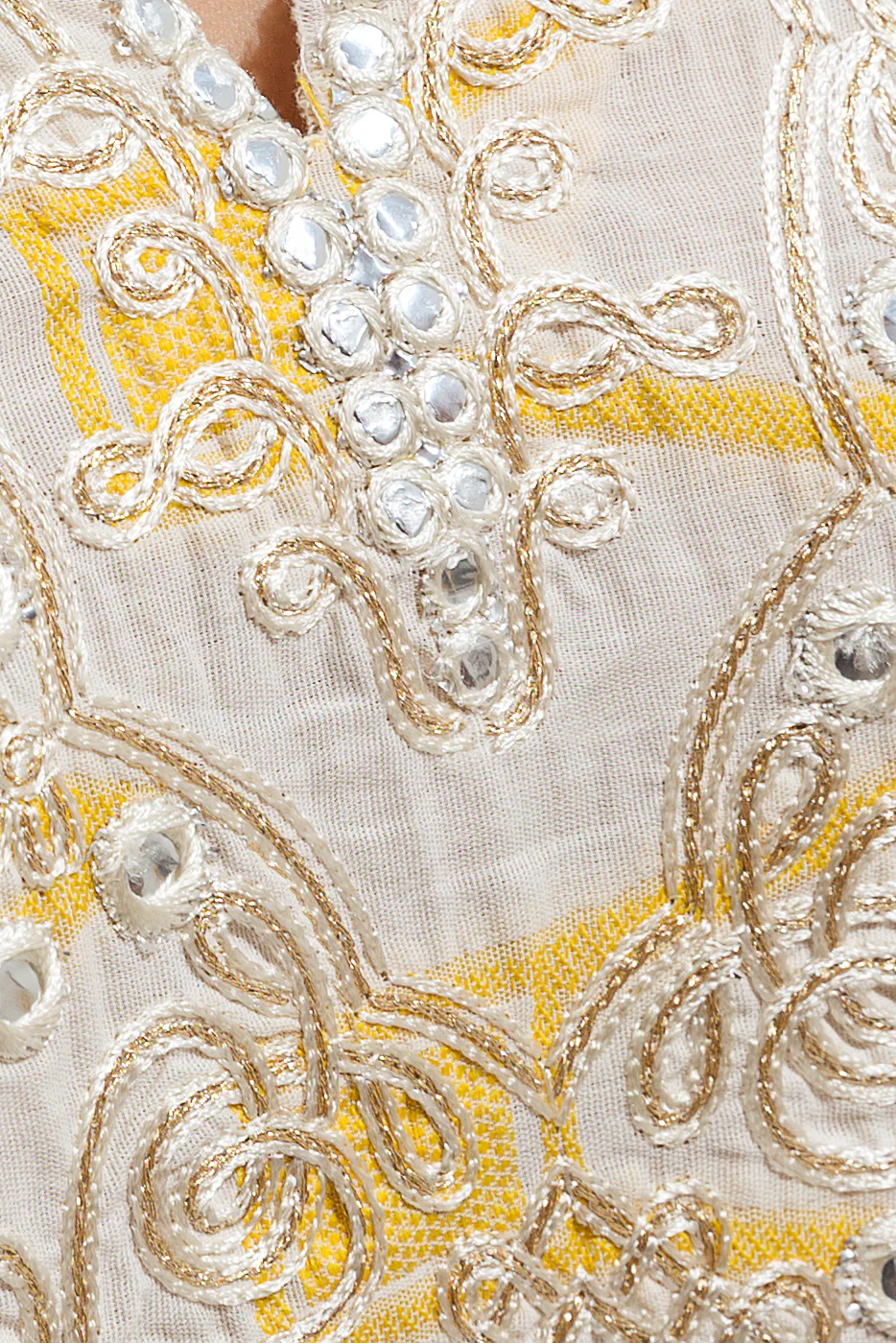 EMBROIDERED JACQUARD SHIRT (PRET) - Image 3