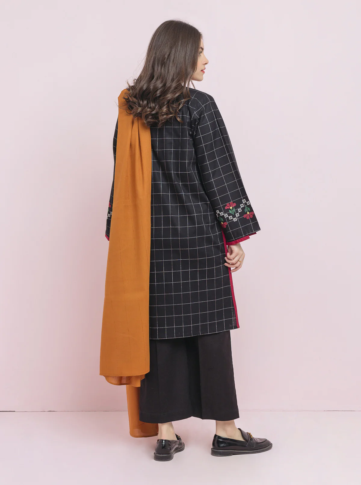 Embroidered Shirt With Dupatta - Image 2