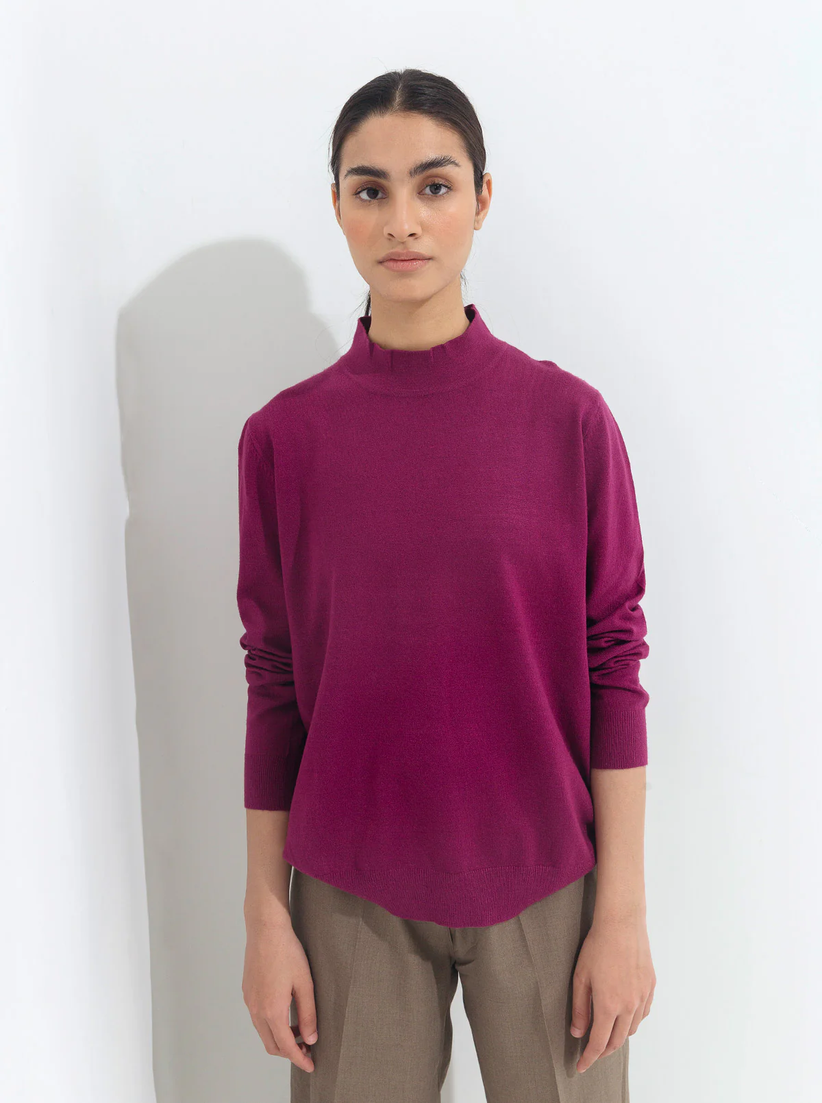 PLUM FINE KNIT PULLOVER - Image 3