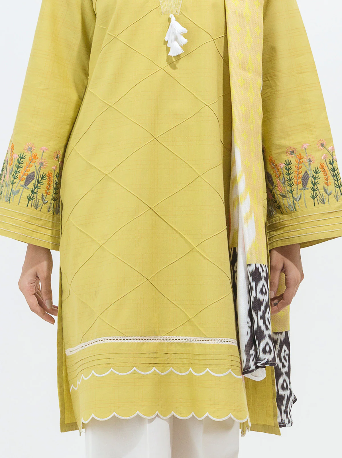 EMBROIDERED SHIRT WITH STOLE - Image 2