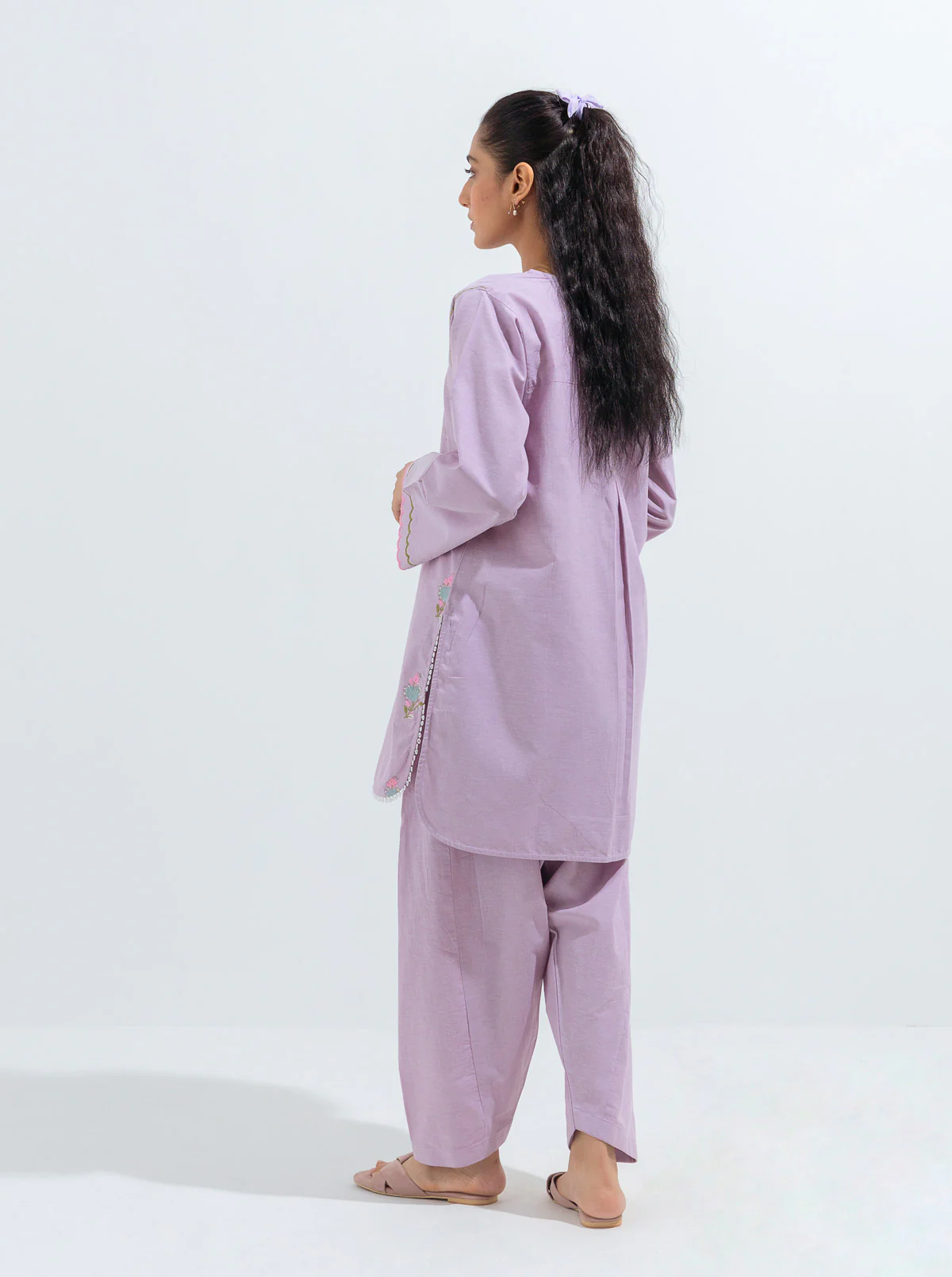 EMBROIDERED SHIRT WITH SHALWAR - Image 4