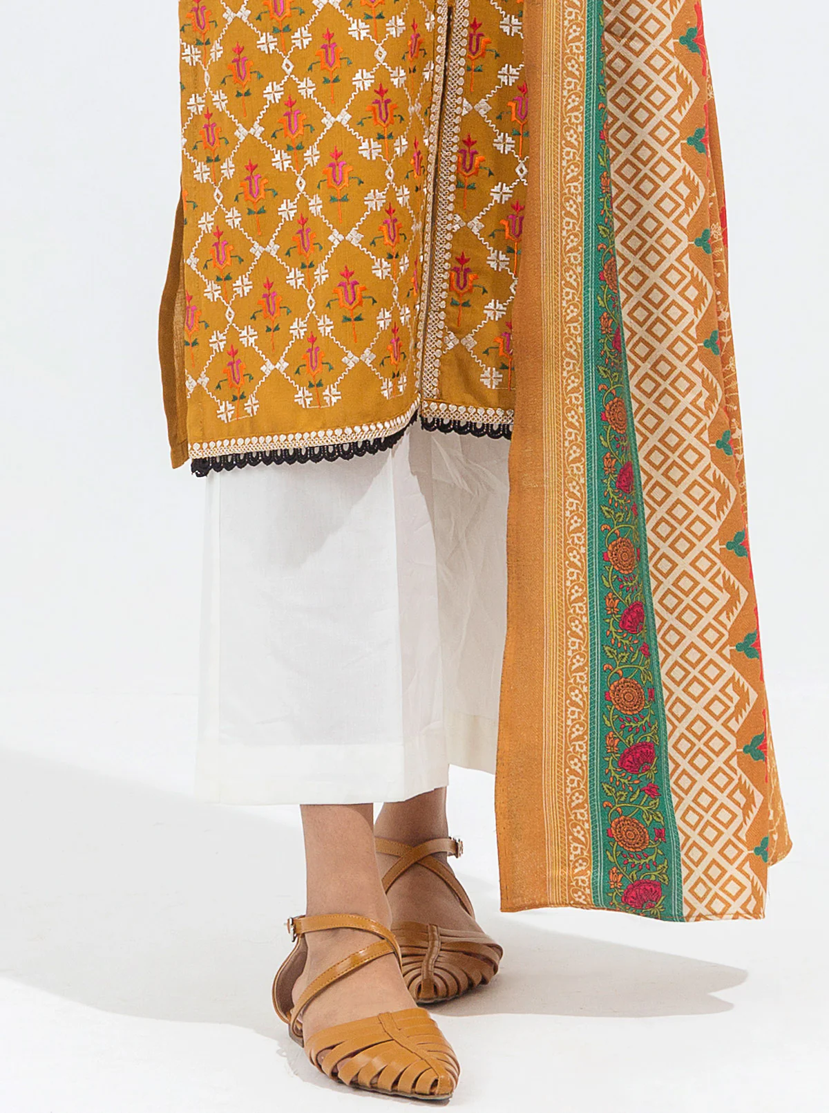 EMBROIDERED SHIRT WITH SHAWL - Image 2