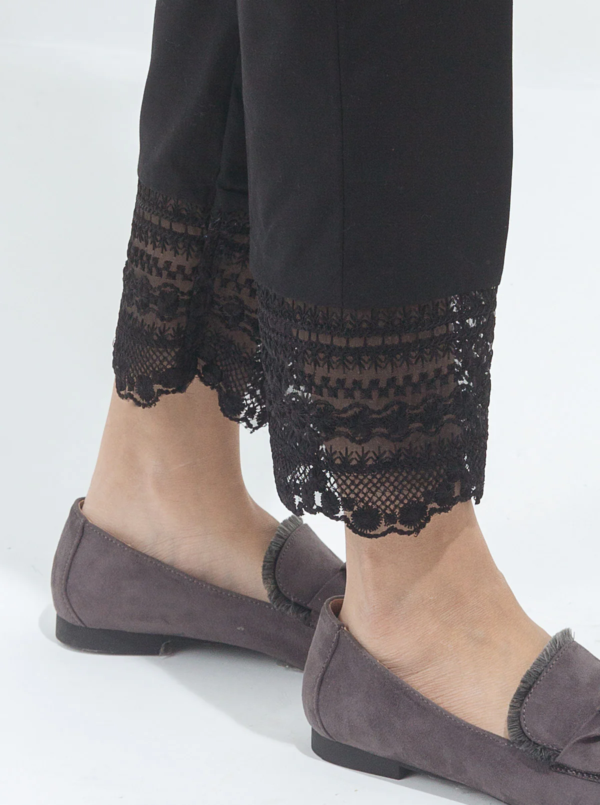 EMBROIDERED STRAIGHT PANTS - Image 2