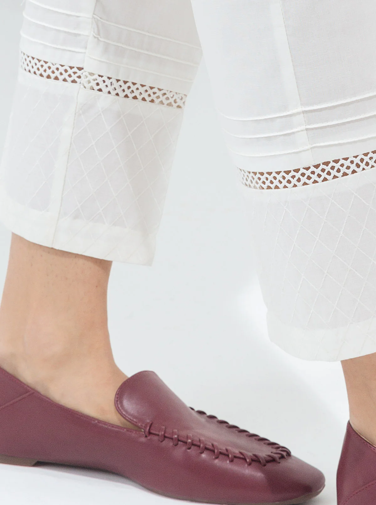 EMBROIDERED STRAIGHT PANTS - Image 2