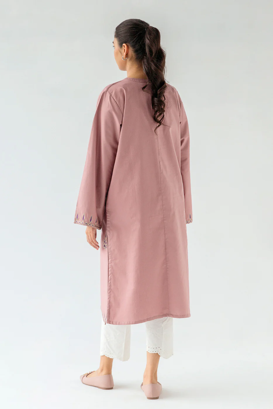 EMBROIDERED TWILL SHIRT (PRET) - Image 3