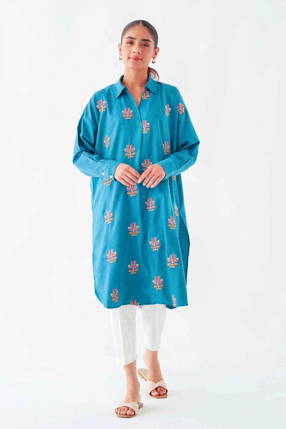 EMBROIDERED  SHIRT (PRET) - Image 4