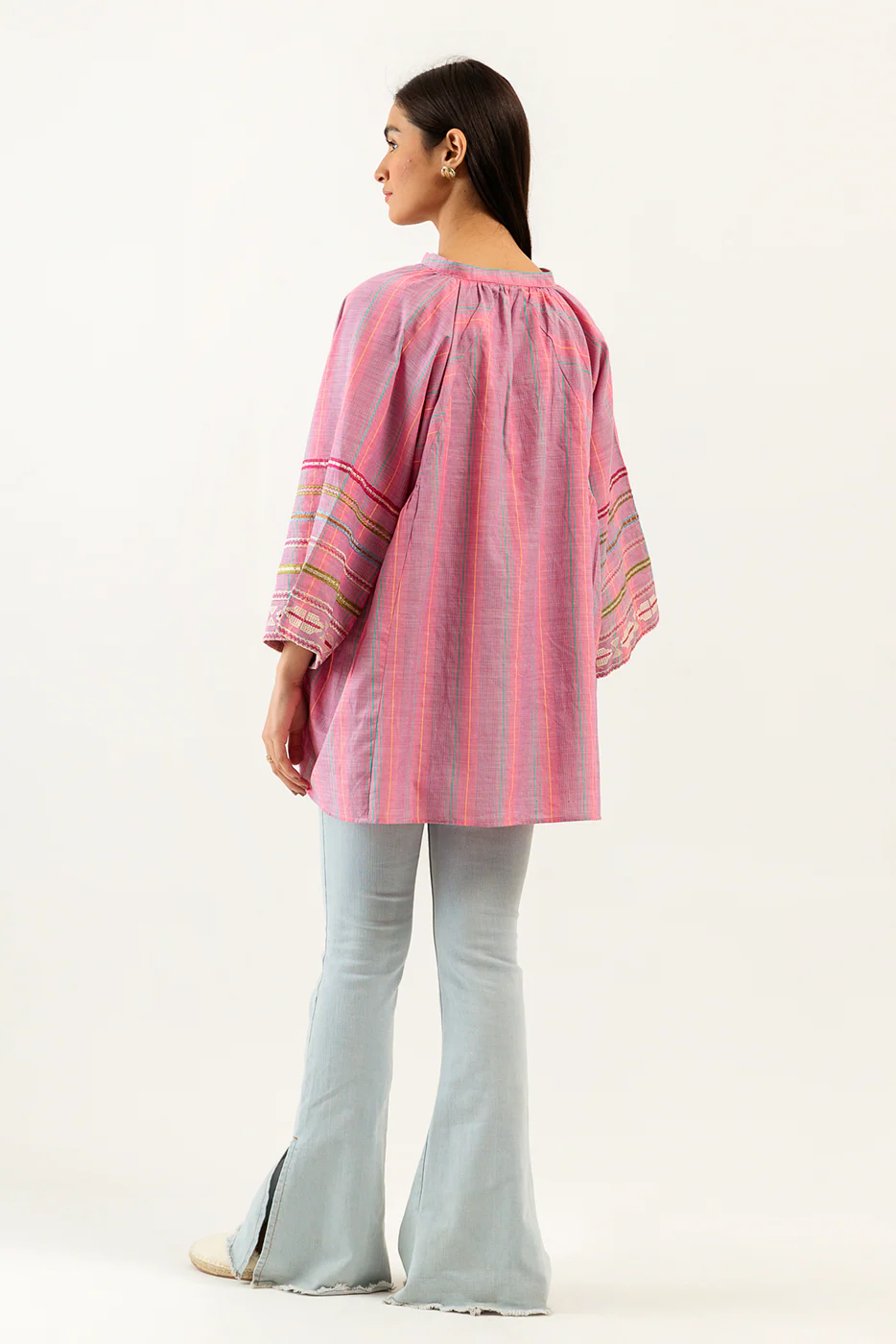 BASIC YARN DYED SHIRT (PRET) - Image 4