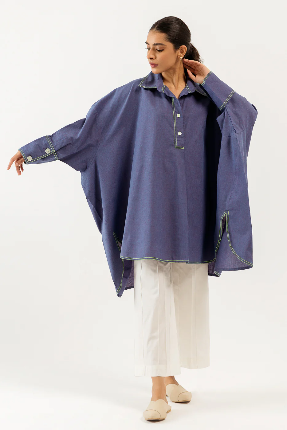 BASIC CHAMBRAY SHIRT (PRET) - Image 2