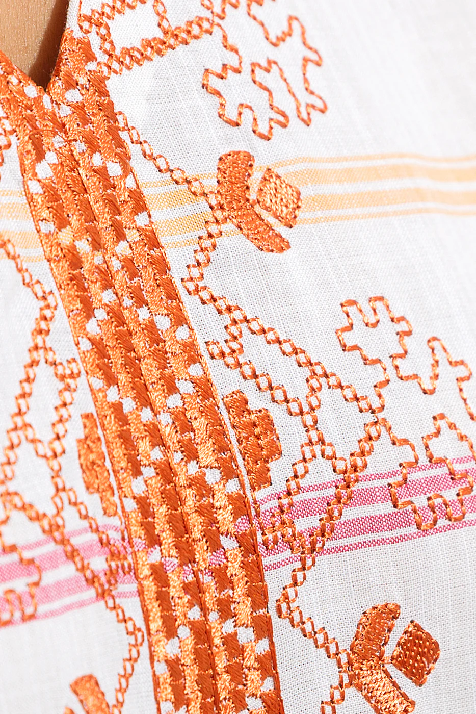 EMBROIDERED YARN DYED SHIRT (PRET) - Image 4