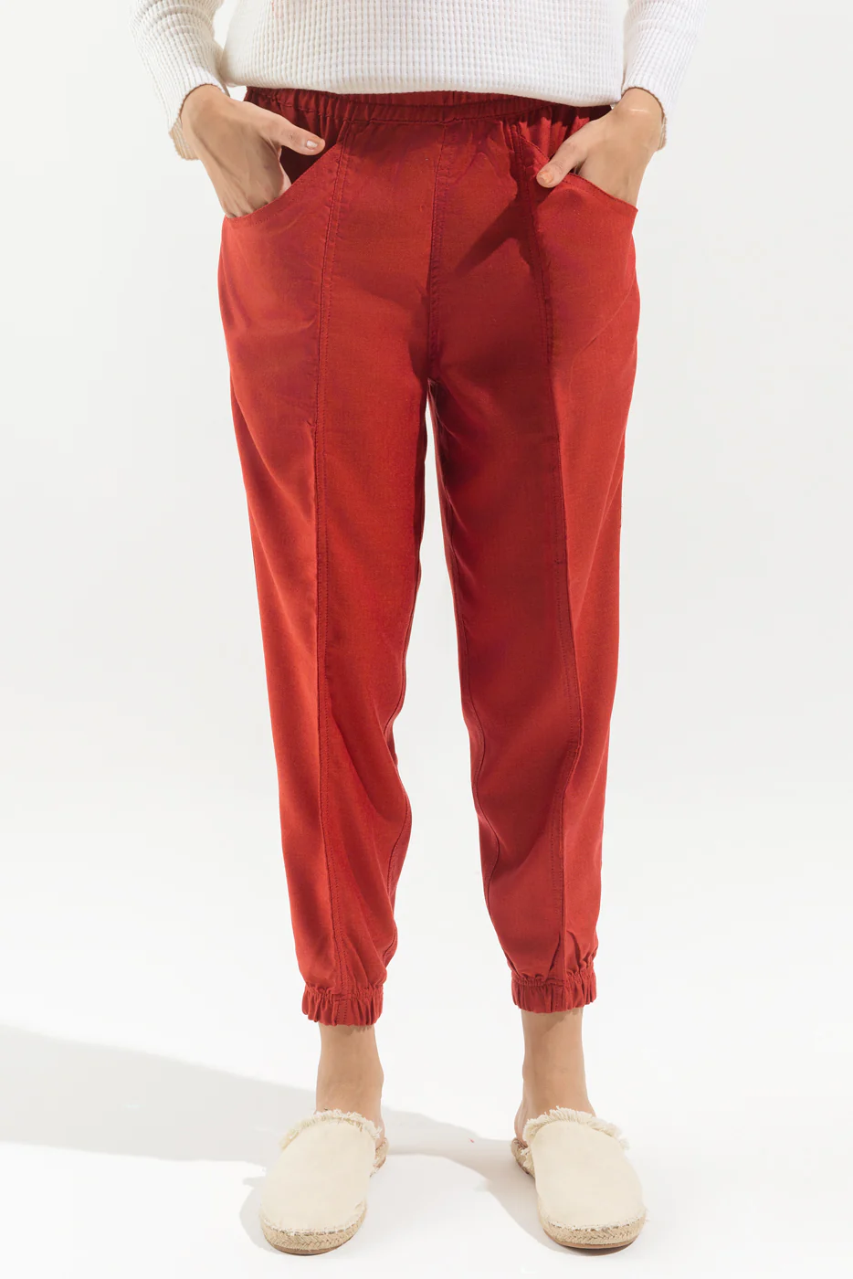 FULL LENGTH WIDE LEG PANTS - Image 2