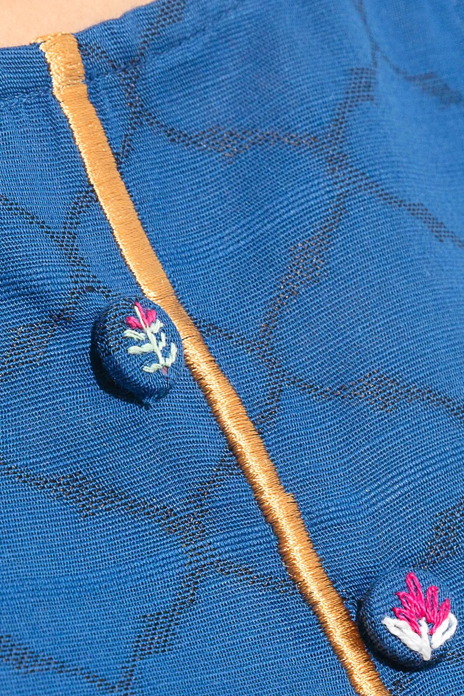 EMBROIDERED JACQUARD SHIRT (PRET) - Image 4