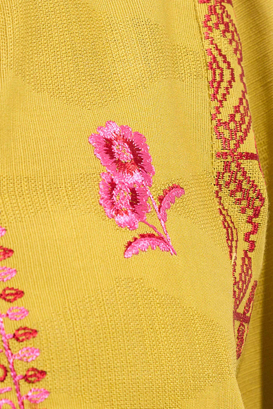 EMBROIDERED KHADDAR JACQUARD SHIRT (PRET) - Image 4