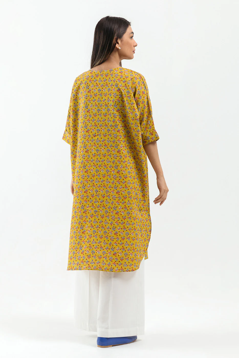 PRINTED KHADDAR SHIRT (PRET) - Image 3