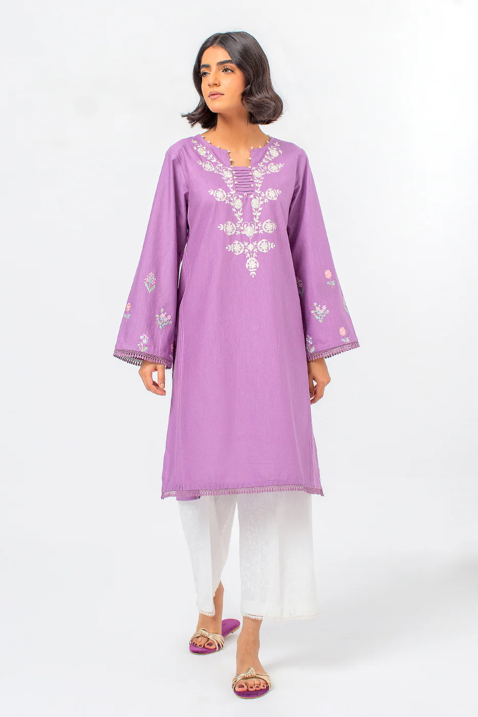 EMBROIDERED  SHIRT (PRET) - Image 2