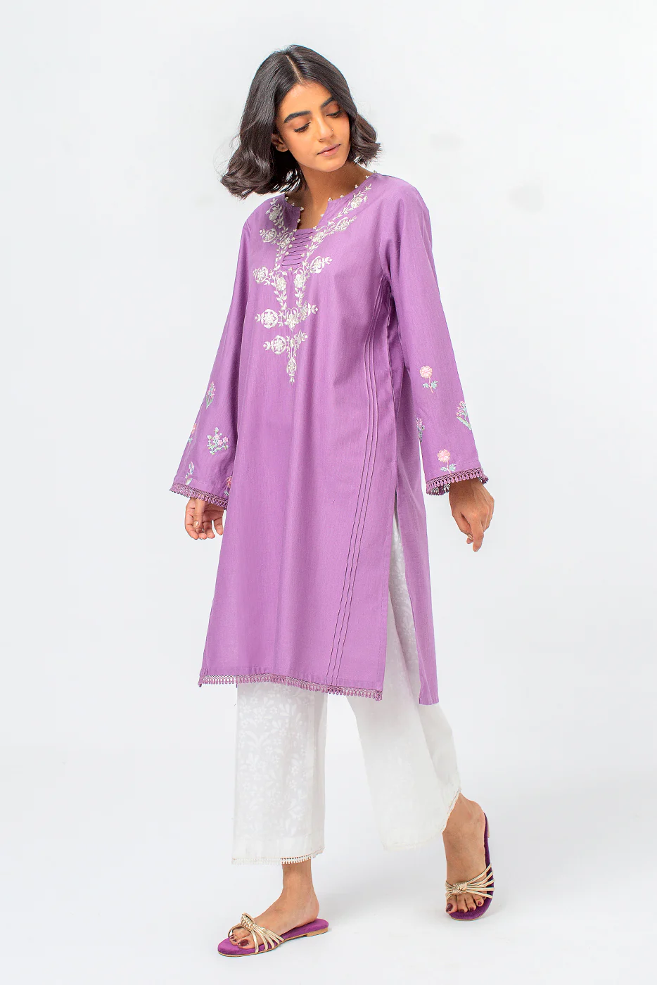 EMBROIDERED  SHIRT (PRET) - Image 3