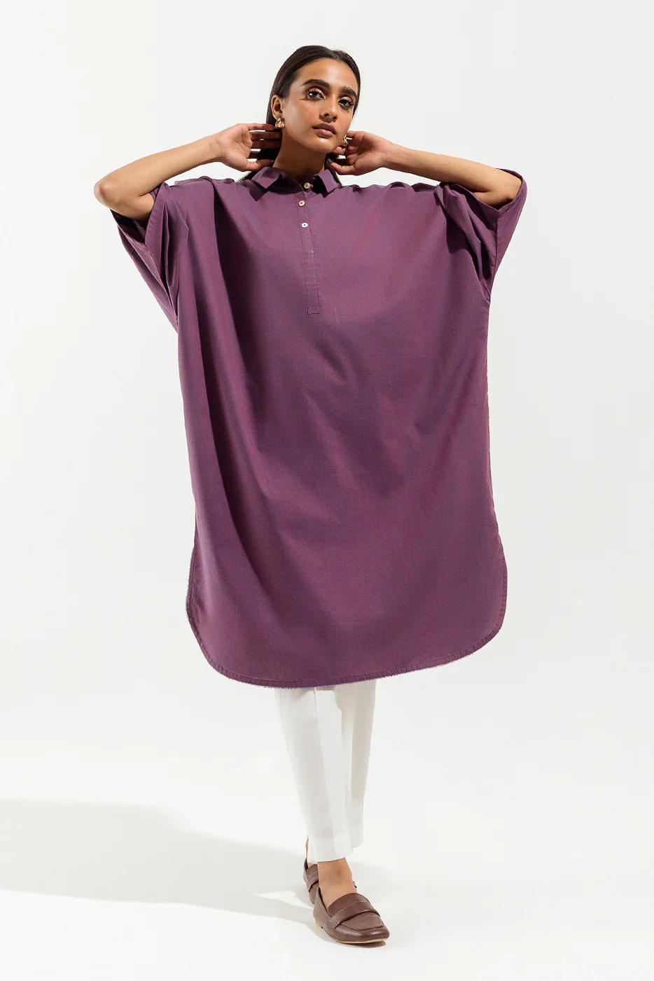 BASIC CHAMBRAY SHIRT (PRET) - Image 2