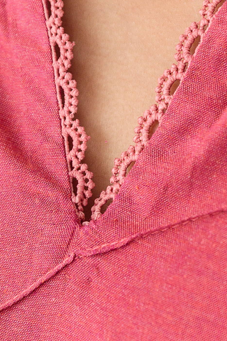 EMBROIDERED CHAMBRAY SHIRT (PRET) - Image 4