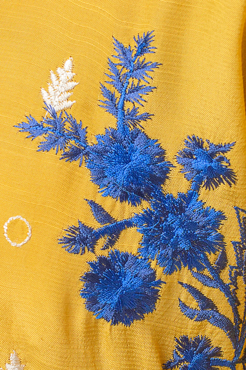 EMBROIDERED RAW SILK SHIRT (LUXURY PRET) - Image 4