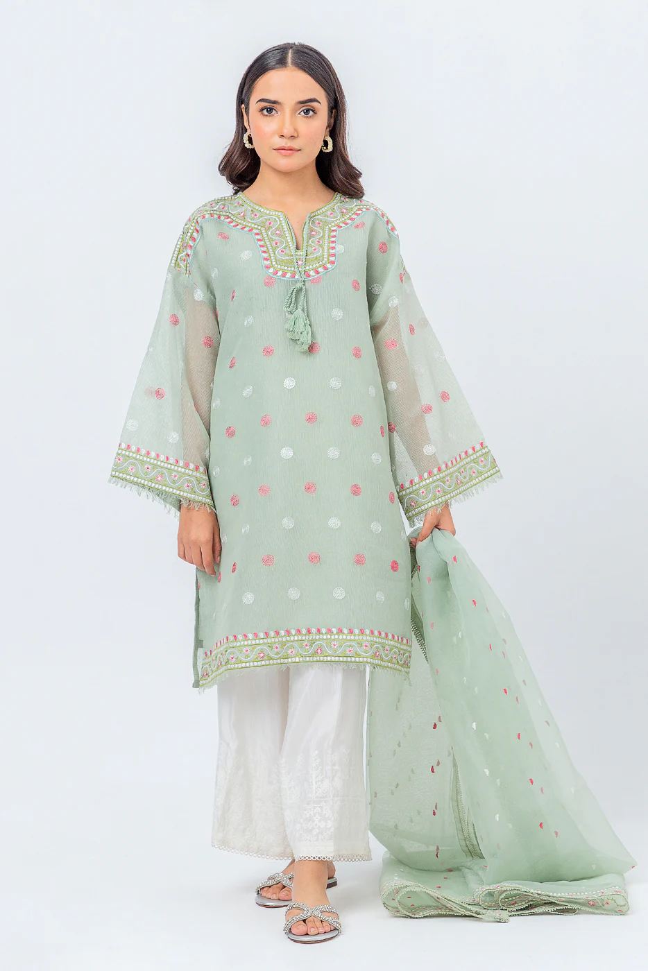 2 PIECE EMBROIDERED KARANDI SUIT (LUXURY PRET) - Image 3