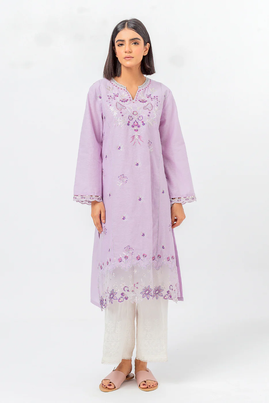 EMBROIDERED KARANDI SHIRT (LUXURY PRET) - Image 2