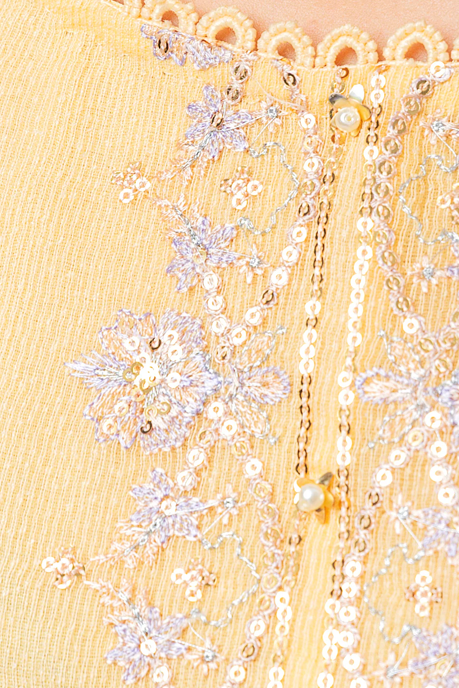 EMBROIDERED KARANDI SHIRT (LUXURY PRET) - Image 3
