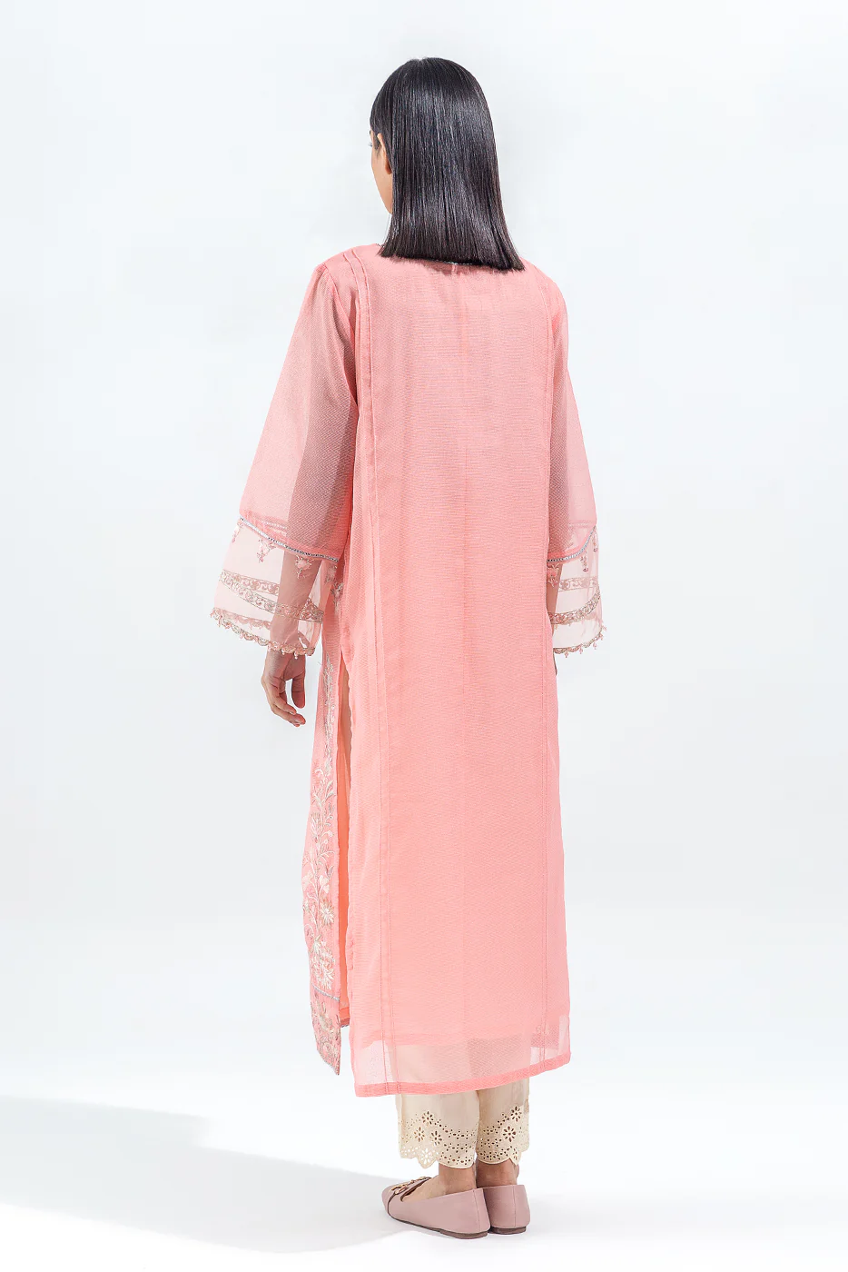 EMBROIDERED KARANDI SHIRT (LUXURY PRET) - Image 4