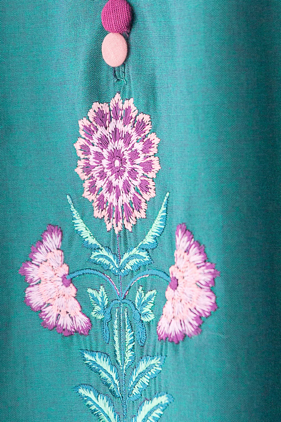 EMBROIDERED CHAMBRAY SHIRT (PRET) - Image 2