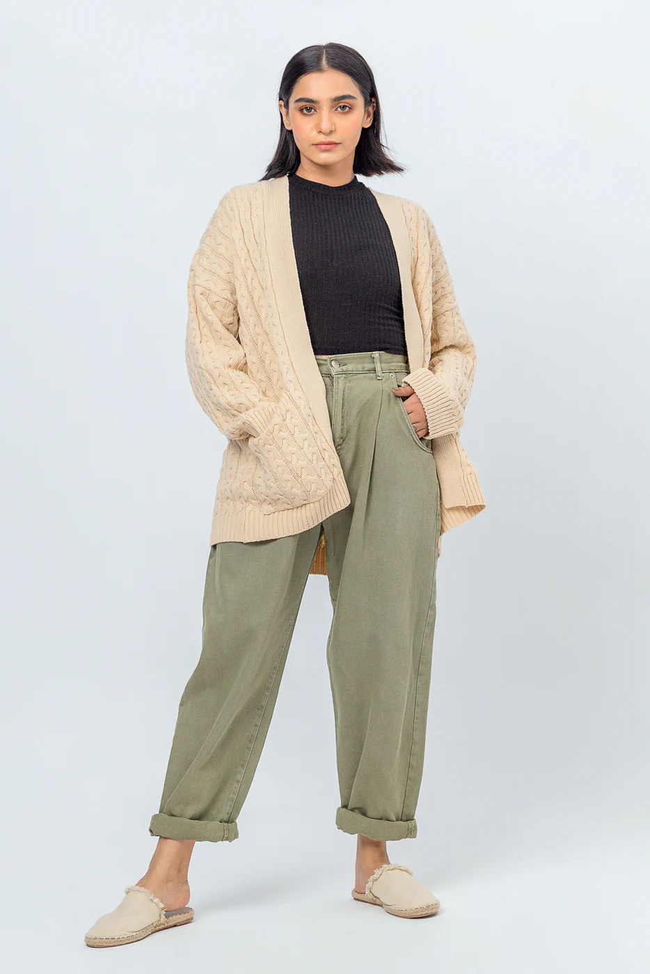 CABLE KNIT SHRUG - Image 4