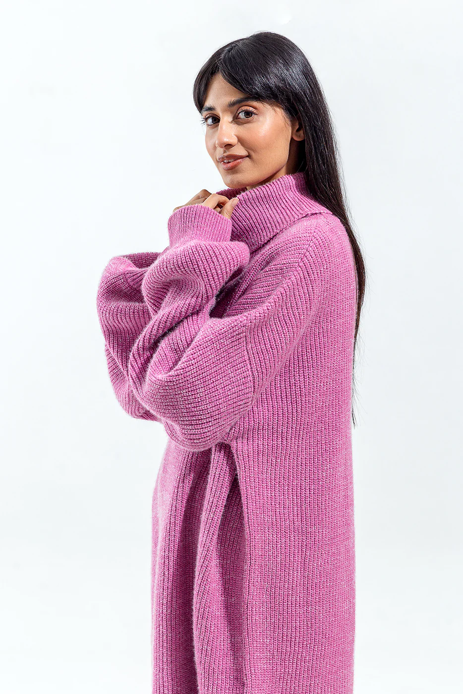 PINK SWEATER DRESS - Image 2