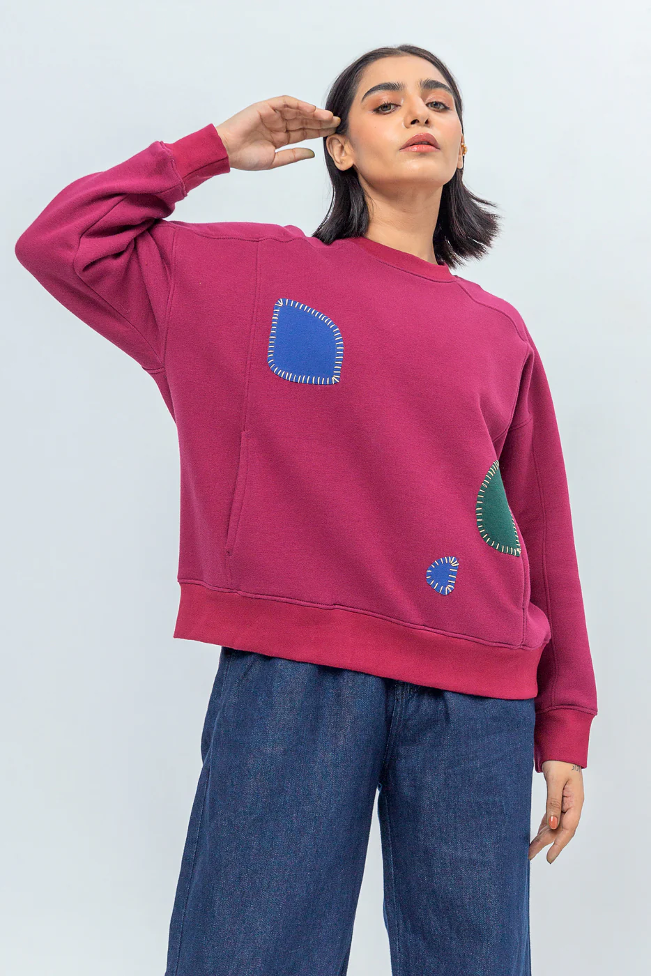 PATCHWORK SWEATSHIRT - Image 2