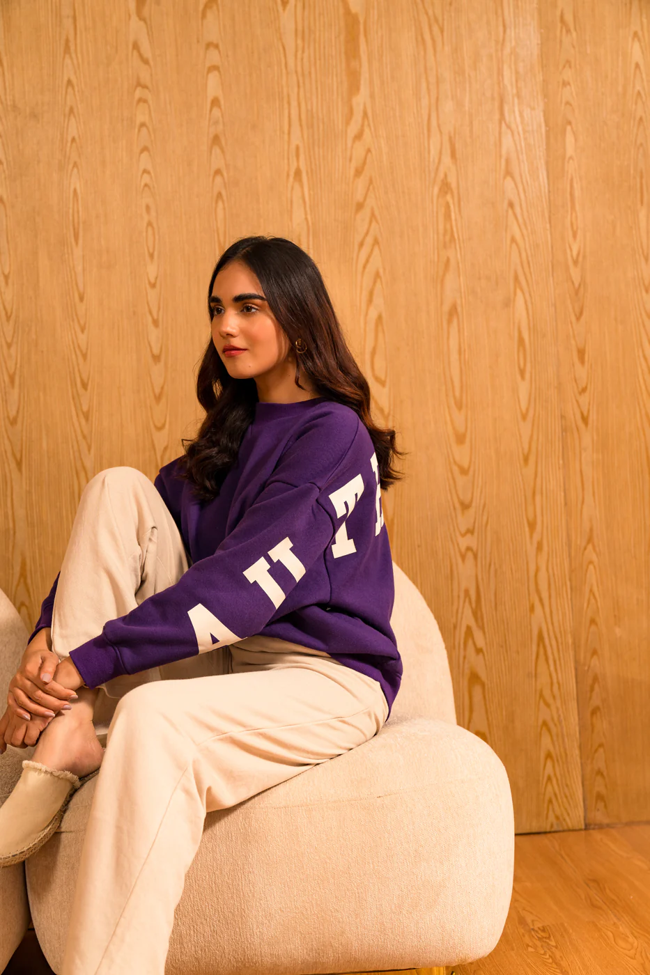 PRINTED OVERSIZED SWEATSHIRT - Image 3