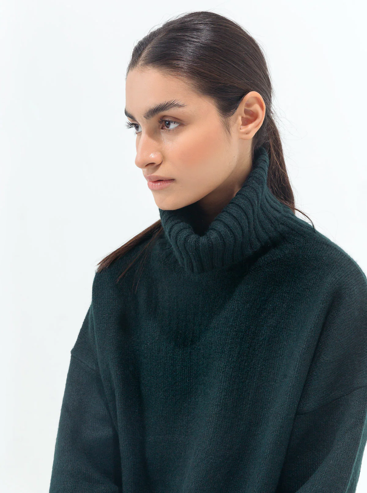DARK GREEN SWEATER KNIT CO-ORD SET - Image 3