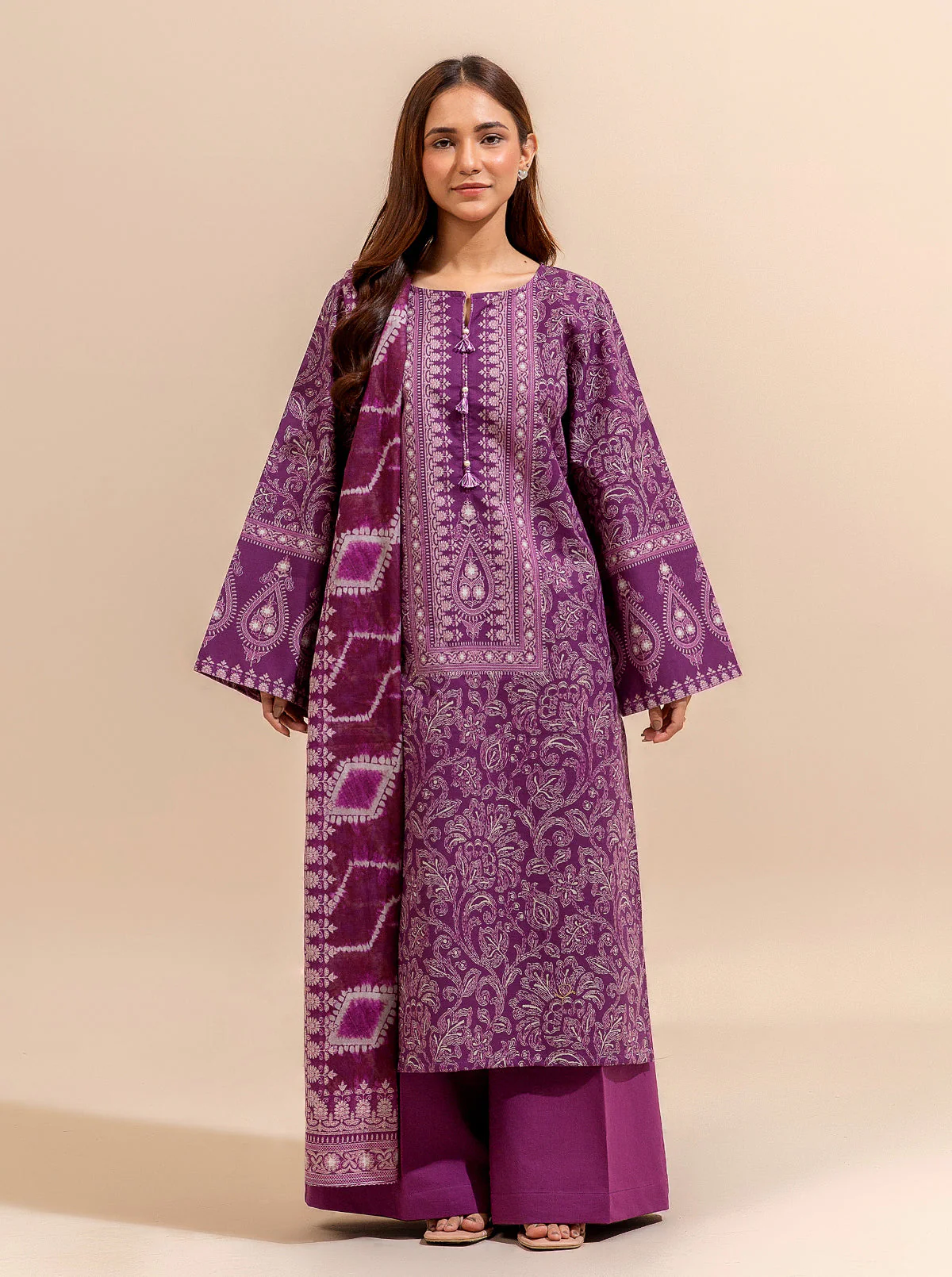 2 PIECE PRINTED LAWN SUIT-MAGIC MALEVOLENCE (UNSTITCHED) - Image 2