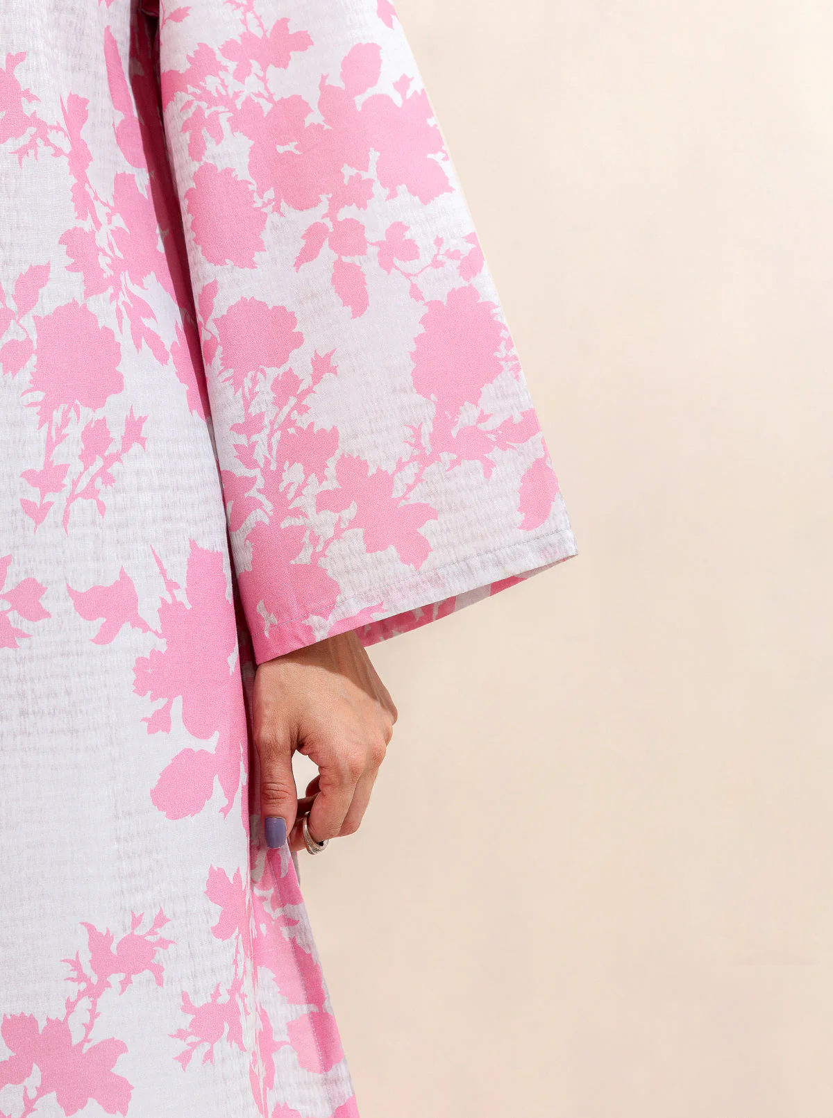 3 PIECE PRINTED LAWN-BLUSH BLOSSOM (UNSTITCHED) - Image 7