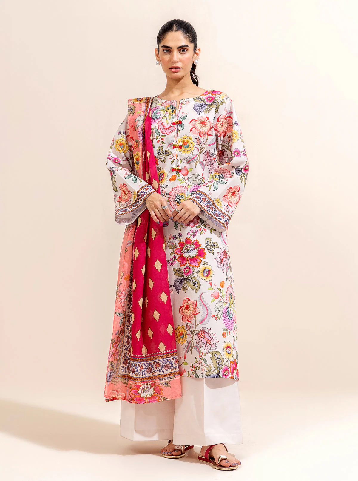 3 PIECE PRINTED LAWN-TRUE BEAUTY (UNSTITCHED) - Image 2
