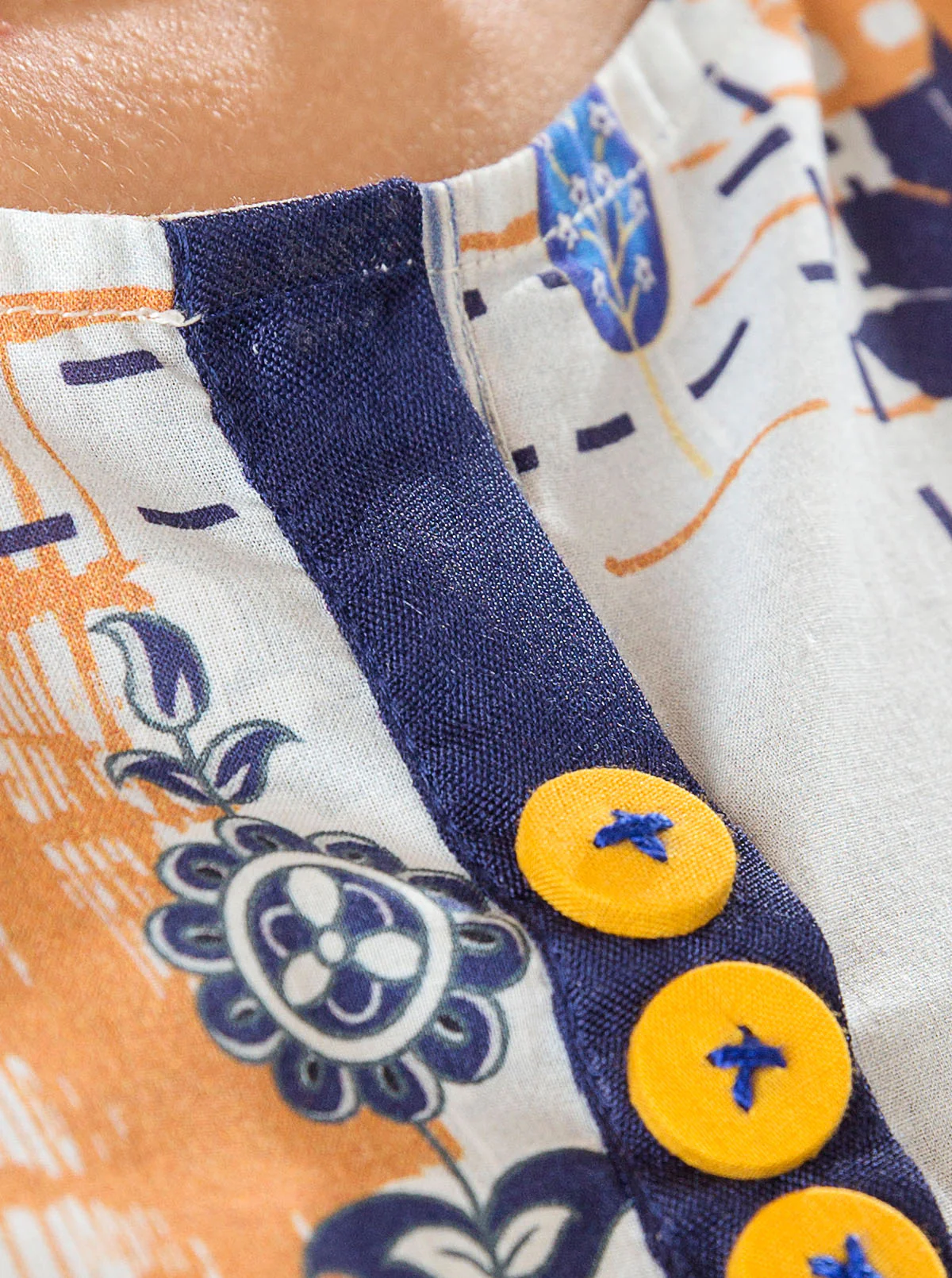 1 PIECE - PRINTED LAWN SHIRT - INDIGO BLOOM - Image 3