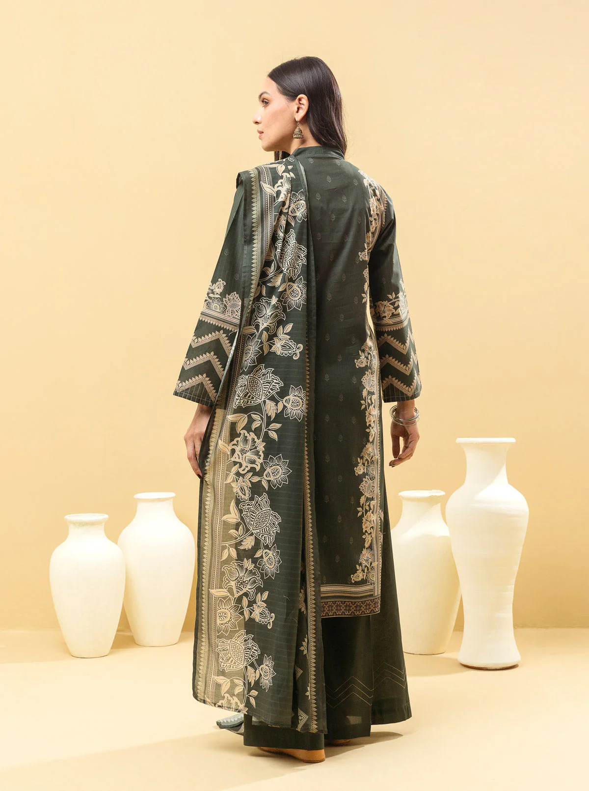 3 PIECE - PRINTED LAWN SUIT - MEADOW BLOSSOM - Image 5