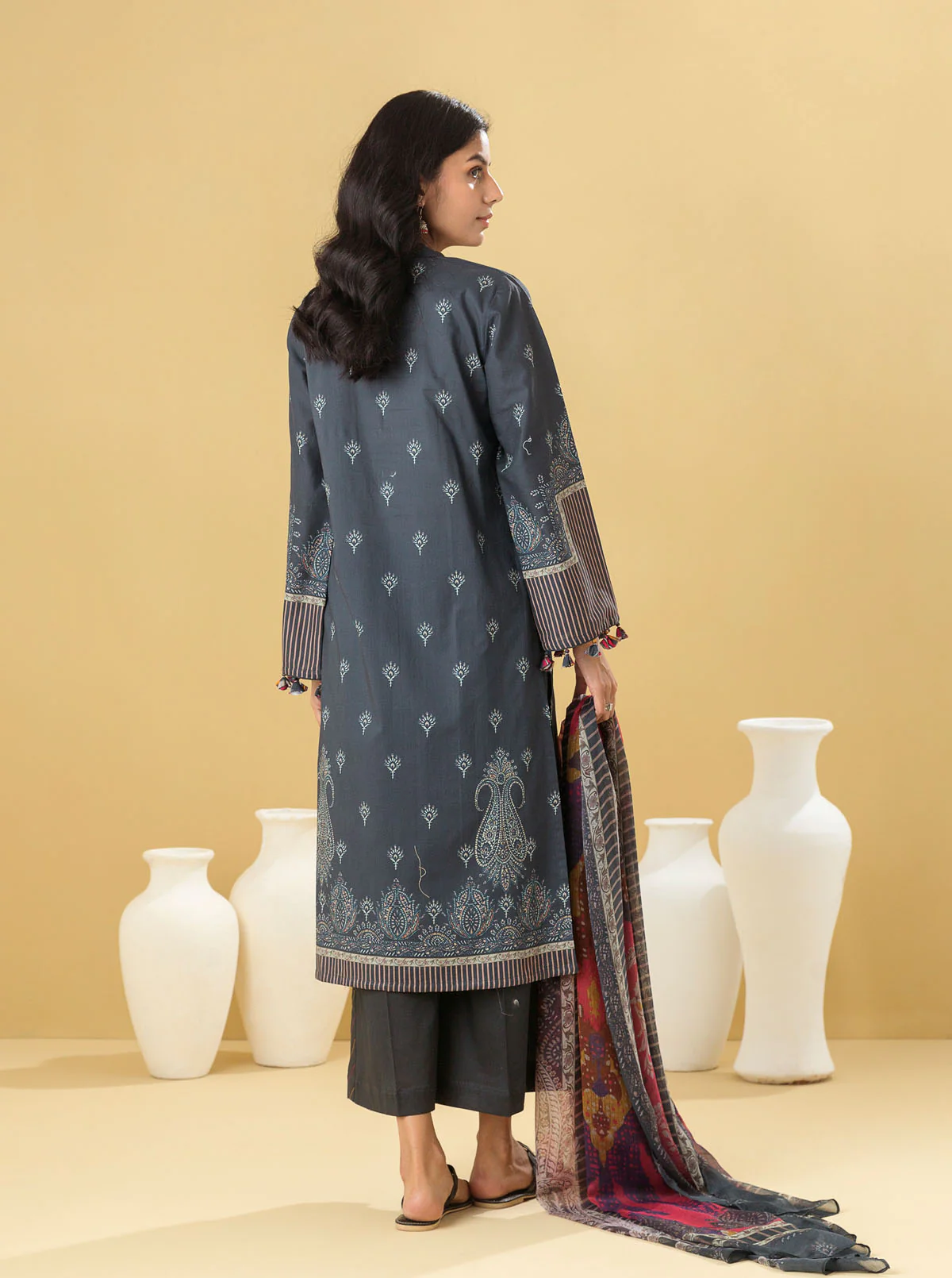 3 PIECE - PRINTED LAWN SUIT - MYSTIQUE MUSE - Image 6