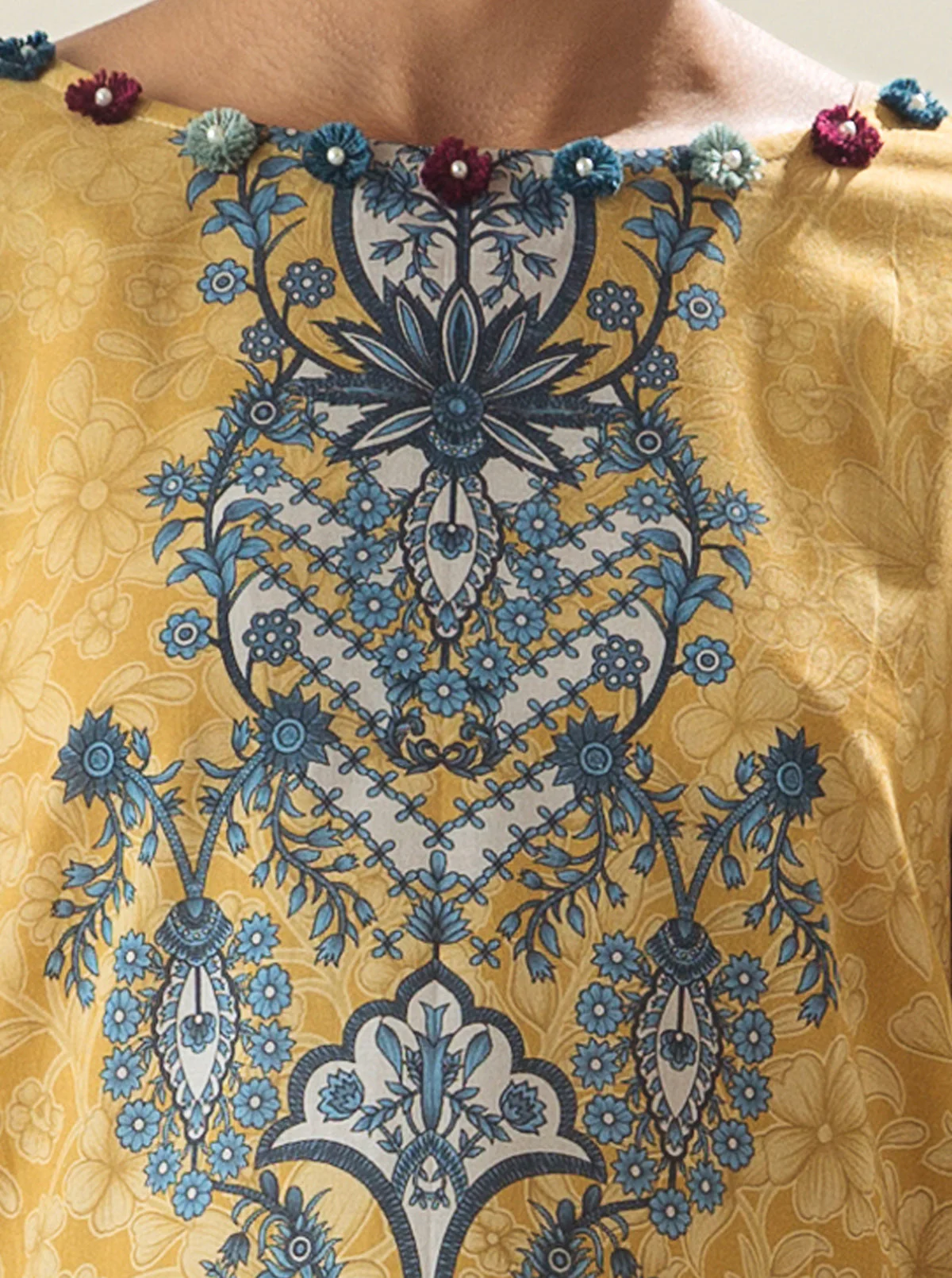 1 PIECE - PRINTED LAWN SHIRT - DESERT MIRAGE - Image 3